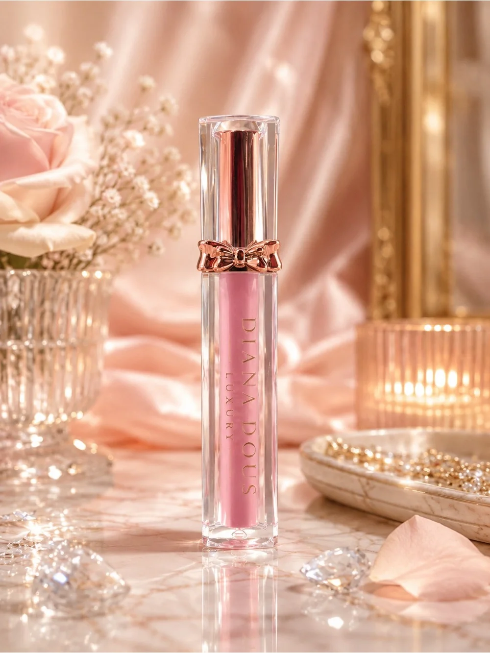 Moisturizing Treatment Soft Rose Lip Oil Gloss & Lip, Liner Hydrating-formula 🇮🇹